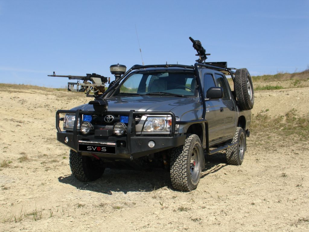 Armoured toyota hilux